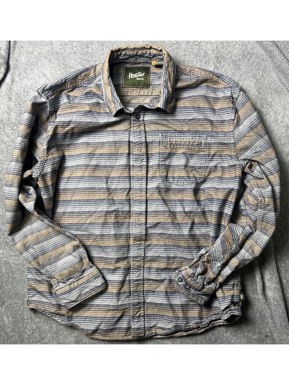 Howler Brothers Shirt Mens L Southwestern Stripe Cotton Long Sleeve Button Up